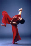 Natasha Bakht dancing in her own choreography, Obiter Dictum, which was nominated for a 2003 Dora Mavor Moore Award