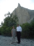 Professor David Keane and his wife, Professor Melba Cuddy-Keane at the Bluffs, Scarborough, Toronto