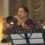 Jaya Kitchlu during a performance