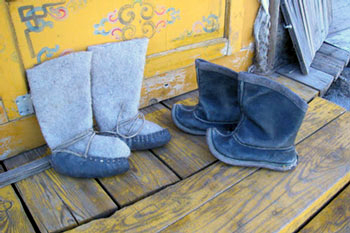 Felt Mongolian Boots